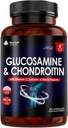 Glukozamin in hondroitin Visoka moč - z MSM (365 tablet) Dodatna absorbcija Obogatena z vitaminom C, glukozamin sulfat Chondroitin sulfat Gluten-free, GMP, 365 prehranskih dopolnil