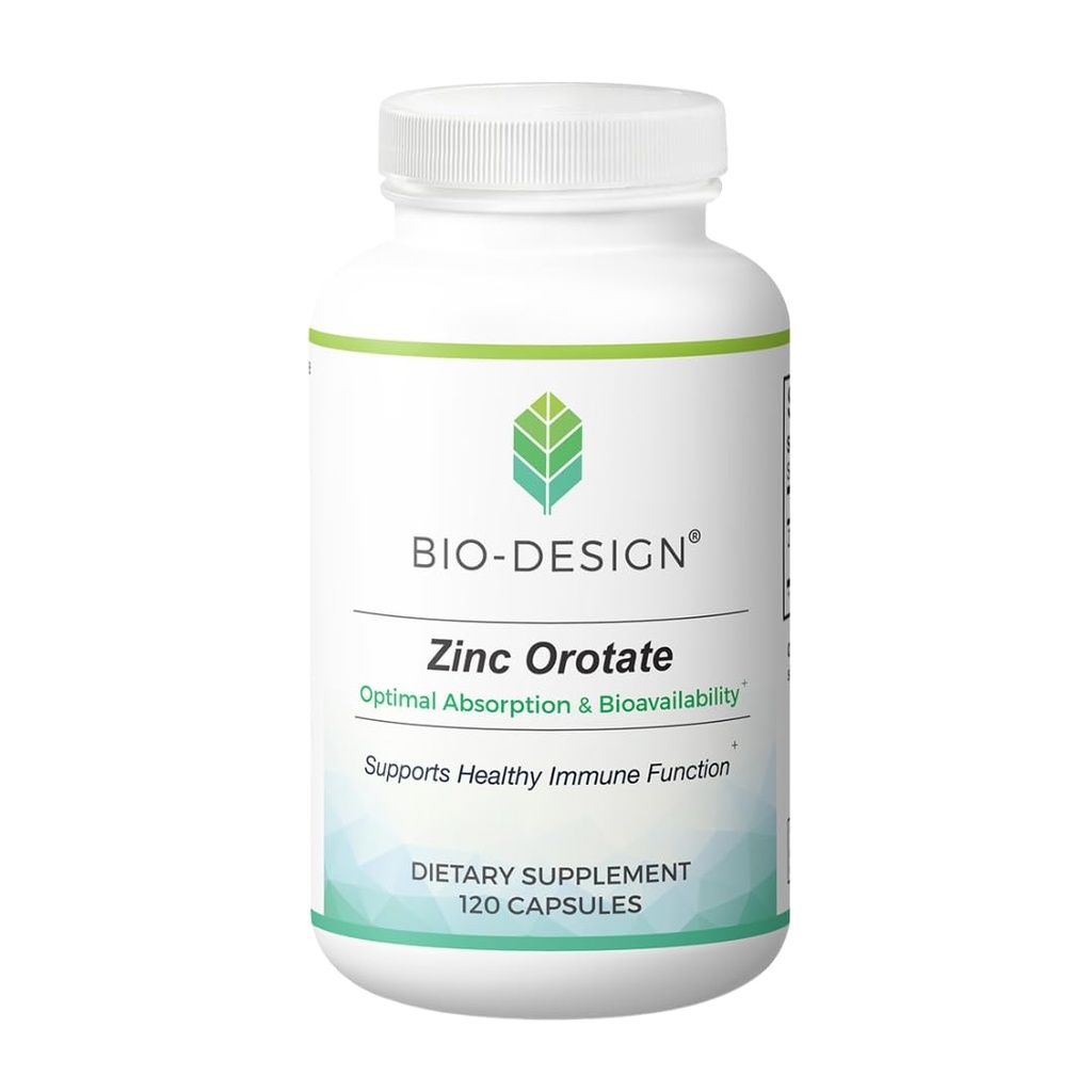 Cinkov orotat - biorazpoložljivi kelirani mineralni dodatek - 20 mg na kapsulo - podpira imuno- metabolično zdravje - Vegan Prijazno - 120 kapsul