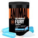 Animal Fury Pre Workout Powder – Blue Ice Pop, 350mg kofein, BCAA aminokisline, 2g beta alanin, citrulin in tirozin, energija, fokus, moč, vzdržljivost, Preworkout za moške in ženske, 30 Serving