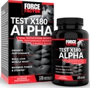 Sila Factor Test X180 Alpha Testosteron Booster za moške, Testosteron dodatek s patentiranim Fenugreek & L-Citrulin za spodbujanje Lean mišice, moč, energijo, moč in zmogljivost, 120 Kapsule