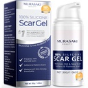 100% gel Scar Brazgotina - Advanced Brazgotina za kirurške brazgotine, C-oddelek, Raztezne oznake, Akne, Poškodbe, opekline, Keloidi, Stare in nove brazgotine 1.06oz(30g) (največja moč 100% Silikona)