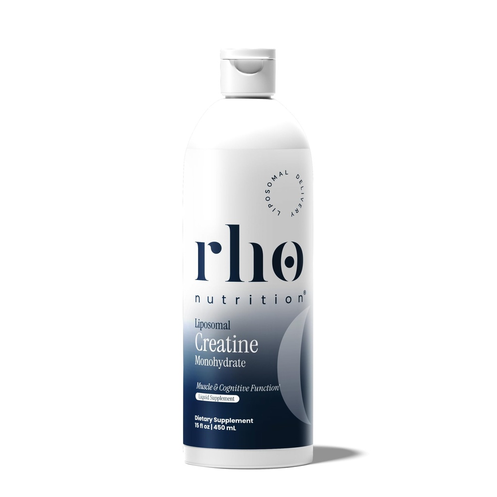 Rho Nutrition Liposomal Kreatin Monohidrat - Ultra visoka absorpcija Tekoči kreatin Dodatek – Spodbuja Lean Muscle Mass & Recovery, podpira delovanje možganov in izboljšuje proizvodnjo celične energije
