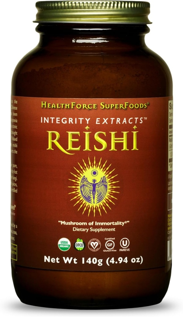 HealthForce SuperFoods Izvlečki integritete Reishi - prašek - 140 Grams
