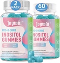 Inozitol brez sladkorja Gumies, inozitol Žvečilni dodatek za ženske, 40:1 Razmerje Myo-Inositol & D-Chiro Inositol z magnezijevim glicinatom, Plodnost Podpora za redni cikel & Hormonsko ravnovesje,120CT