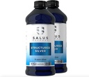 Strukturirana Silver Liquid - Daily Immune Support Supplement z 15ppm Napredno Structured Silver Technology - Vse naravno brez dodatkov - 16 Ounce Steklenica (2 Pack)