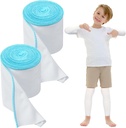 2 Rolls Wet Ovits Bandage za ekcema 3,54' x 1,97 yd Wet Ovitek terapija za zdravljenje ekcema za odrasle otroke (modra)