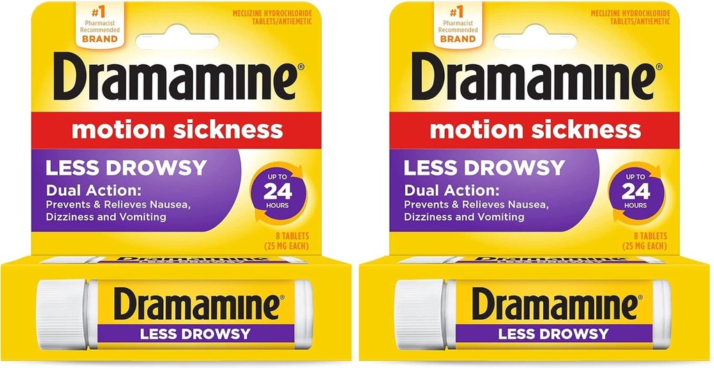 Dramamine Ves dan manj dremave motnje lajšanje bolezni 