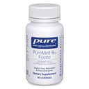 Čiste enkapsulacije PureMelt B12 Folat - Active B Vitamin z L-5-MTHF - Presnovna podpora in funkcija rdečih krvnih celic* - Non-GMO & Vegan - 90 Lozenges
