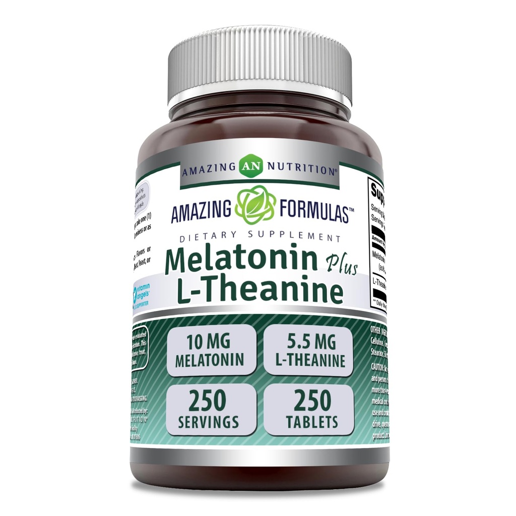 Osupljive formule Melatonin Plus L-Theanine 10 mg tablete dodatek 