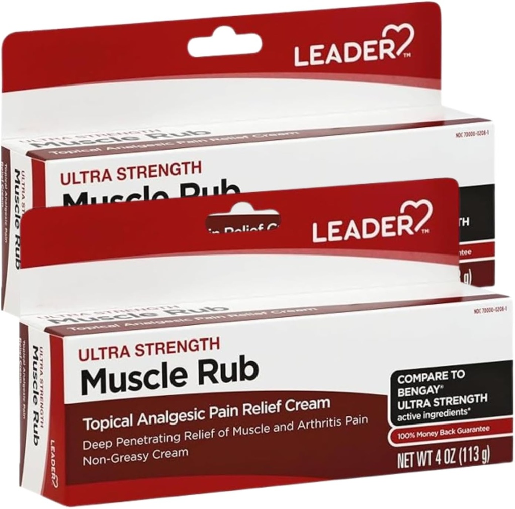 Vodja Muscle Rub - hitro delovanje, globoko penetracijo Relief za boleče mišice in sklepe, Manjši Artritis in bolečine v hrbtu Relief, Nemastna Formula Topic Analgesic, Camphor, Menthol & Metil Salic 2-Pack