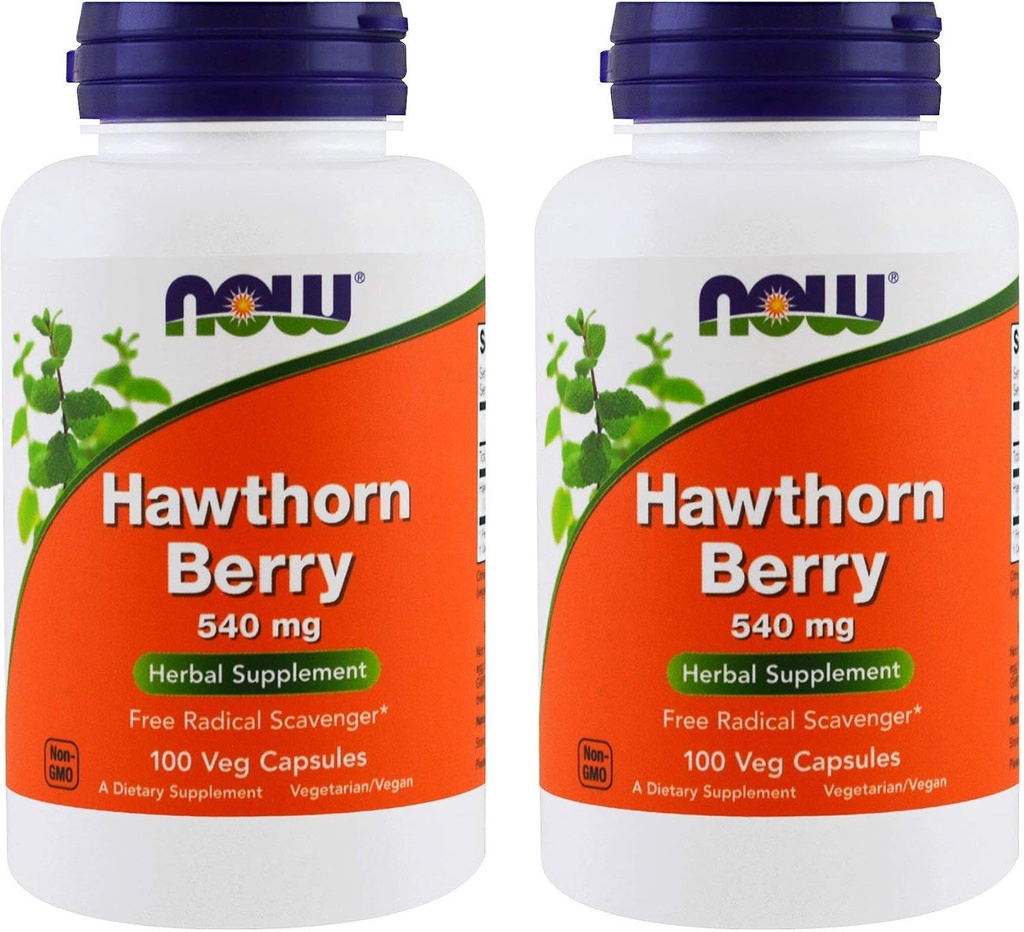 NOW Foods Hawthorn Berry 540 mg, 100 Veg kapsul (paket po 2)