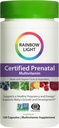 Mavrična lahka prednatalna multivitaminska, imunska podpora, 120 kapsul (Package May Vary)