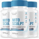 Rize laboratoriji MitoSculpt hujšanje tablete - Sculpt vaše idealno telo z MitoSculpt Napredno Formula kapsule, dopolnilo za obračanje Mobilizirano skladišče maščobe za gorivo (180 Kapsule) (paketa 3)