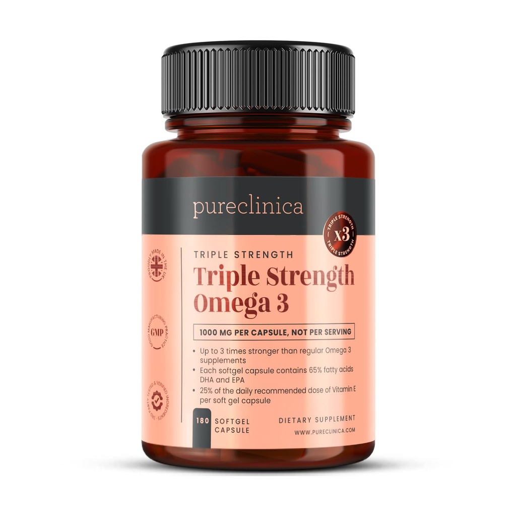 Trojna moč Omega 3 1000mg x 180 kapsul - 6 mesecev dobave!
