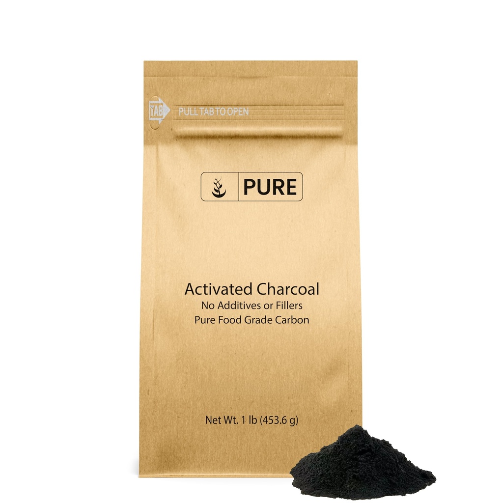 Čiste originalne sestavine Aktiviran Charcoal (1lb) Aktiviran ogljik, Vegan, ne-GMO