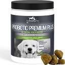 Probiotiki za pse z naravnimi prebavnimi encimi ● 4 Bill CFUs/2 Mehki žveči ● Dog Driska Razburjena Želodec Yast Gas Slab dih Imuniteta Alergije kože Srbeče vroče točke ● 150 Število