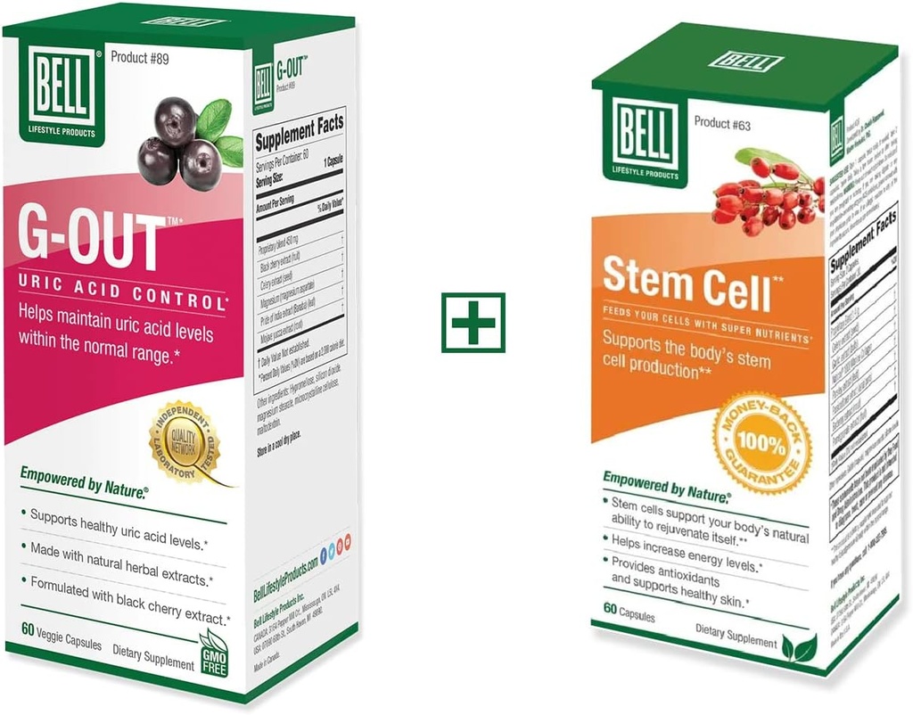Bell Bundle - Stem Cell Supplements & G-out sečne kisline čiščenje - 25 let po vsem svetu, Prodano neposredno s strani proizvajalca