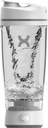 Promix Original Shaker Plastenka - Baterije na pogon za gladke proteinske pretrese - BPA Free, 20oz pokal (bela)