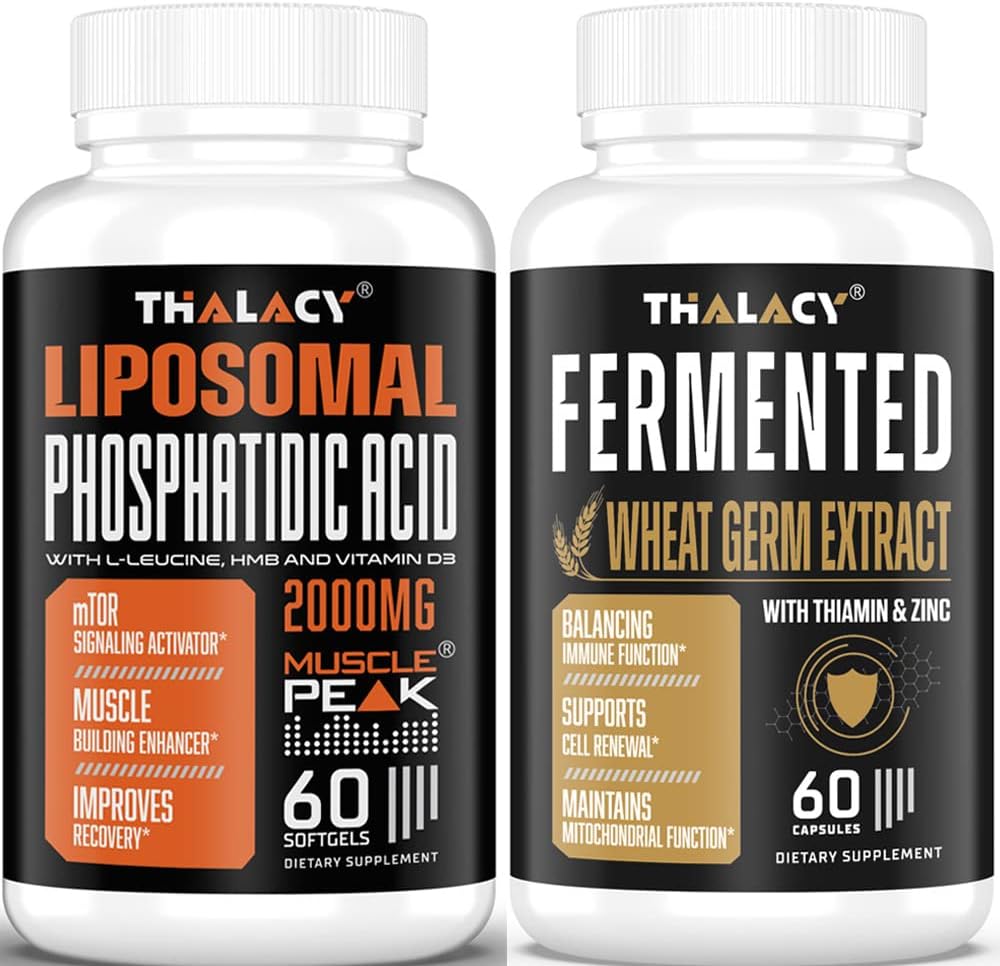 2000mg fosfatidna kislina s 13mg spermidin dopolnila za Lean Body Mass, Energija in zdravo staranje, obnovitev celic