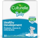 Culturelle Baby Health Development Probiotic, Vitamin D,HMO & DHA Packets, Pomaga spodbujati zdravo imunski sistem&Prebavni sistem* pri dojenčkih in otrocih starosti 1+,Gluten Free & Non-GMO, 30 Število (Pack of 1)