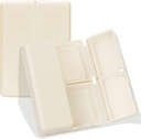 FY Daily tablet Organizator, 7 Kompartmenti Prenosne tablete primeru tabletke potovalni organizator,[Folding Design] Tablete Box za puzze žepek, da imajo vitamine,Cod olje jeter,Dodatki in zdravila-bela