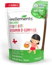 Wellements Organic Fruit Bite Vitamin D Gumies 