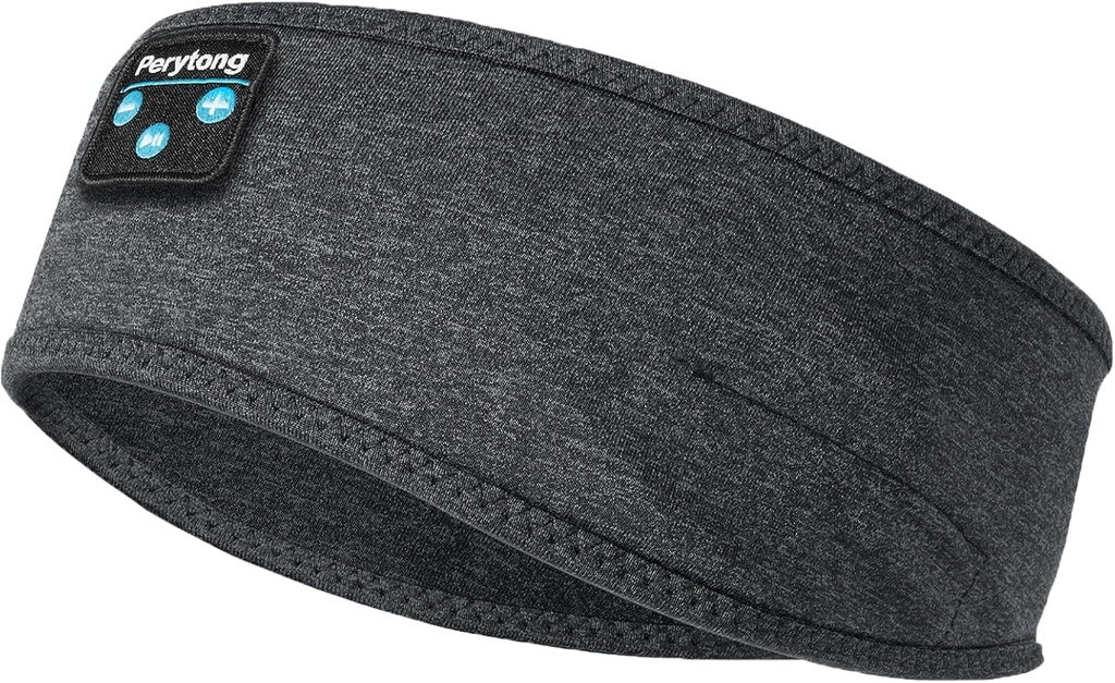 Perytong nove slušalke za spanje Bluetooth slušalke, brezžične mehke slušalke za spanje z ultra tankimi zvočniki kot nalašč za stranske spalce, tek, telovadba, joga, joga, potovanje