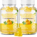 Sladkor brez glukozamina Chondroitin Gumies, Dodatna moč 1500mg glukozamin s Chondroitin MSM & Bezgove jagode in kurkuma, Skupna podpora dodatek za moške in ženske Move Free Skupno zdravje