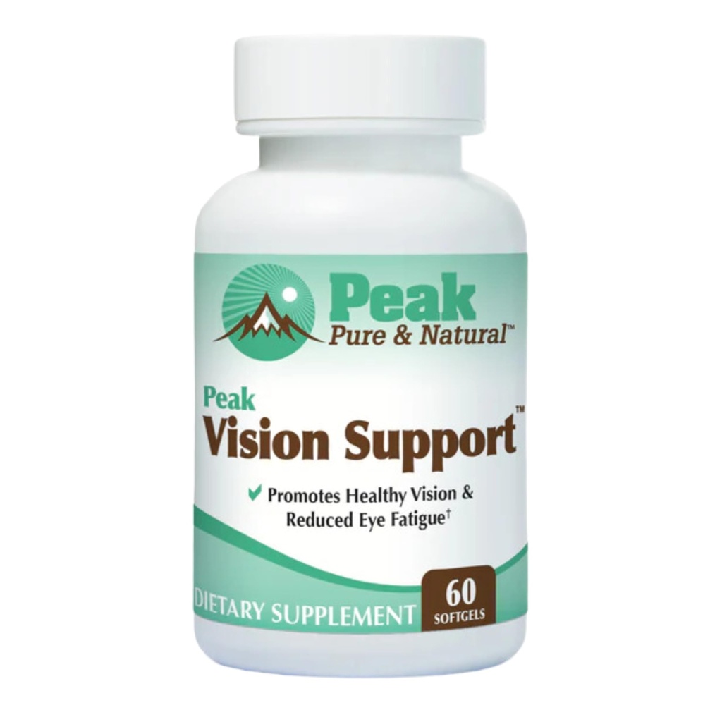 Peak Vision Support Eye Health Supplement – Lutein in Zeaksantin dopolnilo za utrujenost oči, zaščito modre svetlobe - spodbuja zdrave oči in jasno vizijo (30 strežajev)