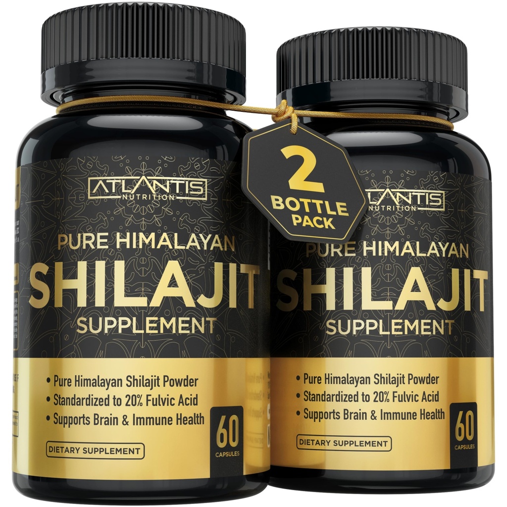 Atlantis Nutrition Himalajan Shilajit Kapsule Oblikovane z 20% Fulvic Acid 