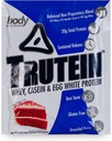 Body Nutrition Trutein High Protein Powder: 45% Whey, 45% Kazein, 10% Jajca bela, Gluten-free, Nizki natrij, Grass Fed Whey Protein Powder, Gym Supplement & Break Shake, Red Velvet Cake, 34g Vzorec