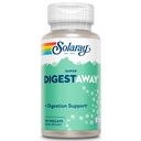 SOLARAY Super Digestaway Prebavni encimi - Pankreatin, Papain, Ginger, Pepsin, Betain HCl, Aloe Vera, in več - Prebava & Nutrient Absorpcija Podpora - Laboratorij preverjeni - 90 VegCaps