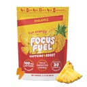 FocusFuel Energy Chews – Ananas Flavor (15 Servings) – 100mg Kofein + Alfa GPC + L-teanin + B12, Magnezij – Tropical Energy Boost – Brez Crash ali Jitters
