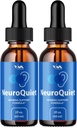 (2 paket) NeuroQuiet kapljice - Neuro Tiha Napredna Formula slušno podporo, Kognitivno zdravje, in splošno Wellness, 2 mesec dobave