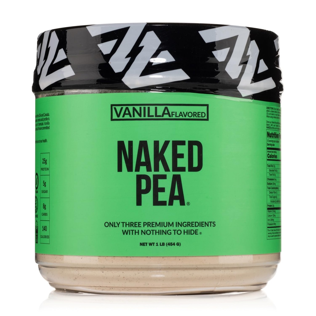 Izolat beljakovin Vanilla Pea iz severnoameriških kmetij, samo 3 sestavine, beljakovine Vanilla Vegan, brez glutena, brez soje, brez GSO - 1LB