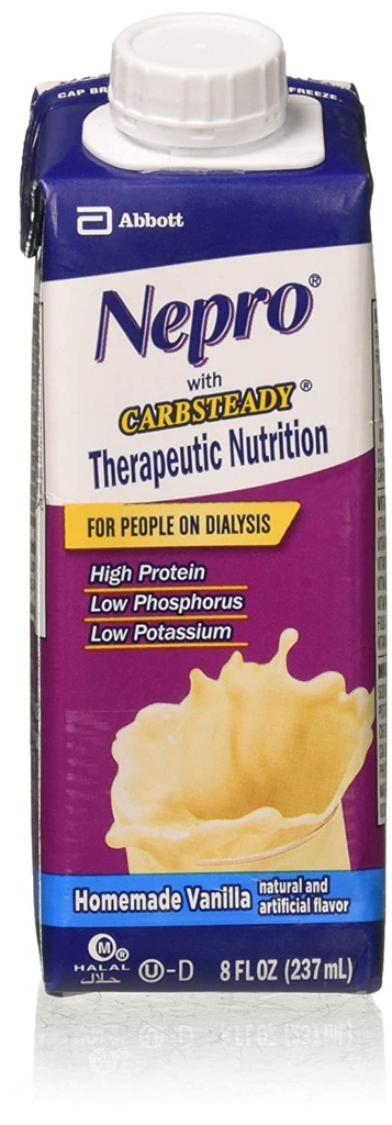 Nepro Complete Nutrition with Carb Stady Vanilla Liquid - 8 Oz / Containes, Primer 24 by Nepro