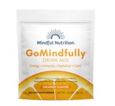 GoMindly Orange Super Calm Magnezij Powder Drink Mešanica za hidracijo, regeneracijo, imuniteto in energijo s trace minerali, Essential Vitamins, L-Theanin in B Vitamin Complex