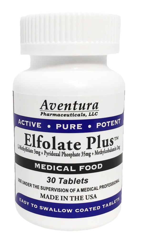 Plus® 3mg L-metilfolat metil folat metilfolat Medical Food Supplement Professional Jakost Active Pure Potent 30 tablet