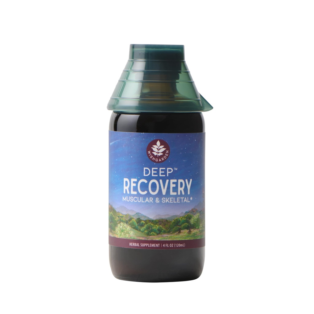 WishGarden Herbs Deep Recovery - naravna rastlinska mišica, Tsue & Skupni dodatek za podporo z kurkumin kurkumin, Naslovi Koren vzrok Lingering vprašanja & spodbuja zdravo vneto odzivanje, 4oz