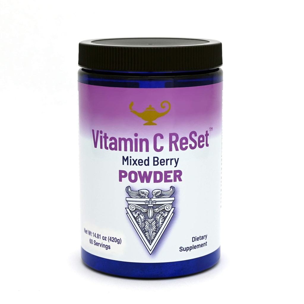 RnA Reset Vitamin C Ponastavi – Berry-Flavored Vitamin C v prahu s kalijem in sadno mešanico, 14.81 Oz (60 serviranja)