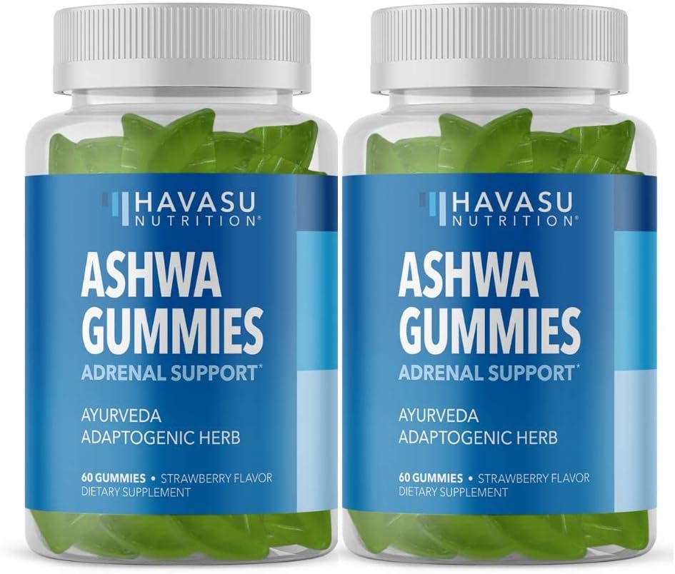 Ashwagandha Gummies dodatek zasnovan za podporo naravni mir - zeliščna podpora - Ashwagandha Gummies za ženske in moške - Ne-GMO in Gluten-free dodatek - 120 Vegan Jagodni Gummies