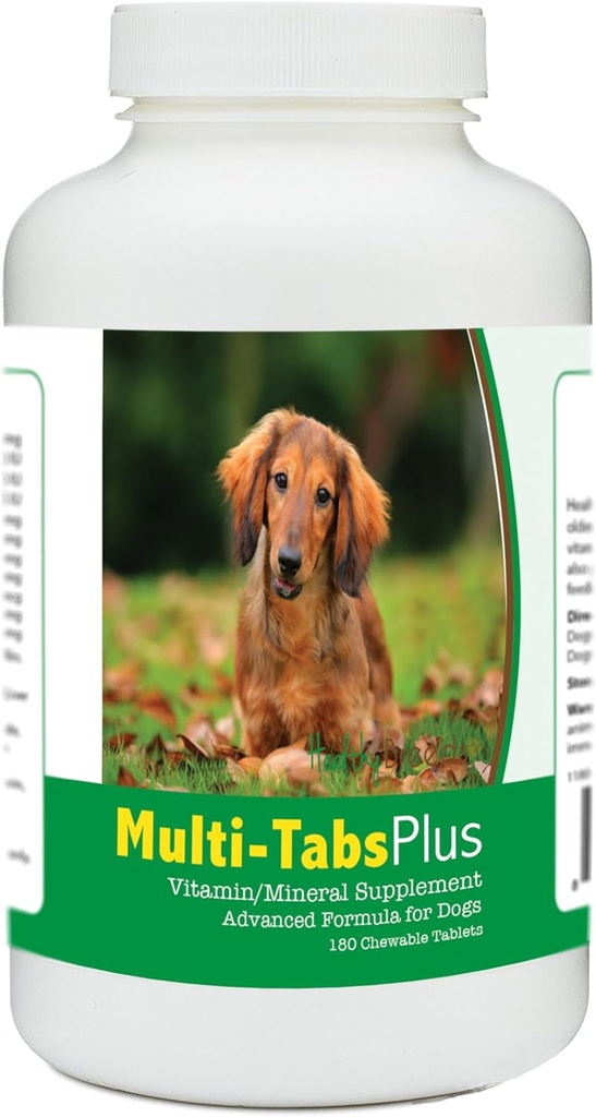 Zdrave pasme Dachshund Multi-Tabs Plus Žvečljive tablete 180 Število