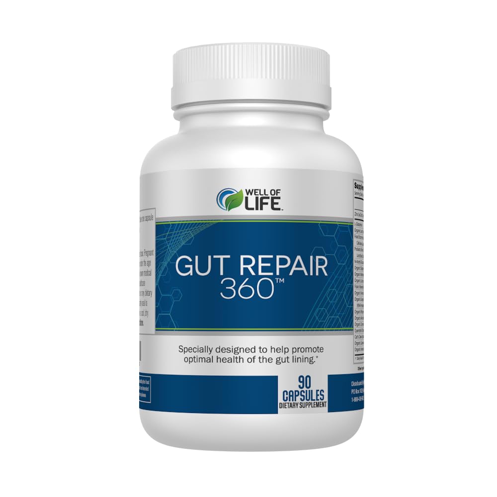 Gut Popravilo 360: Naravna Formula Formula nastala iz The Lab - Pure Essence Organic Kapsule Non-GMO Gluten-free Soy-free Dairy-free USA Made - Podpora vaše zdravo Gut