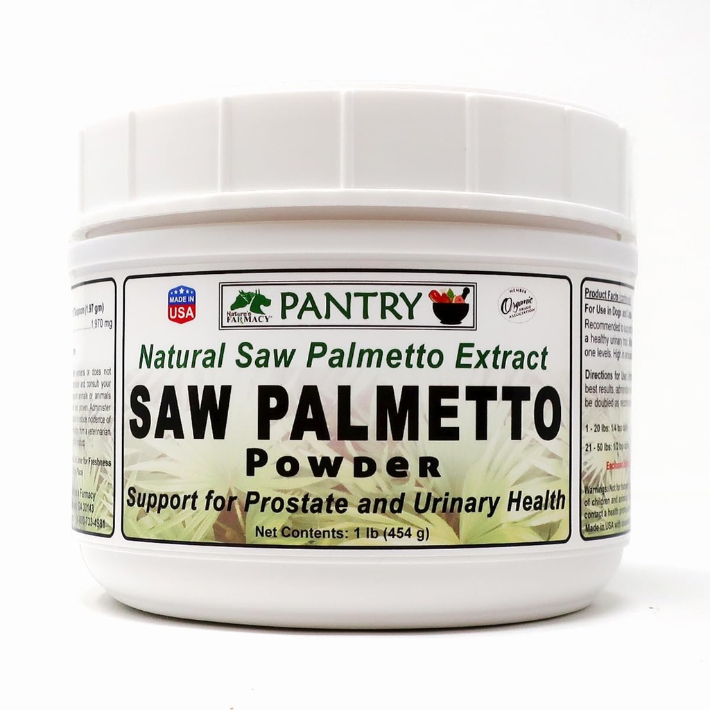 Dogzymes žaga Palmetto Powder - Poenostavlja težave v urinu, ki razvijajo, ko razširjena prostata ovira urin iz izhoda Bladder