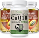 Liposomski CoQ10 800mg 1PCS paket z Ubikinolom CoQ10 600 MG softgels z Omega-3 & Shilajit & PQQ 2PCS