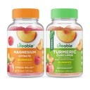 Življenjski Magnezij 85mg + Kurkumin, Gummies Bundle - odličen okus, Vitamin dodatek, Gluten brezplačno, GSO brezplačno, Žvečljivi gumi