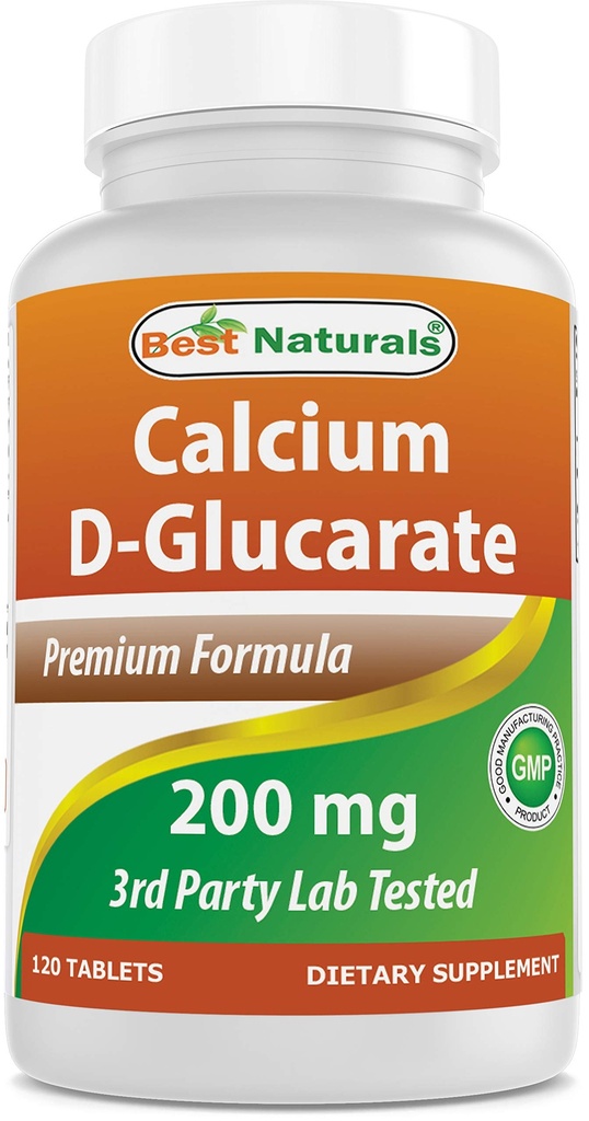 Najboljši naravni kalcijev D-glukarat 200 mg 120 tablet