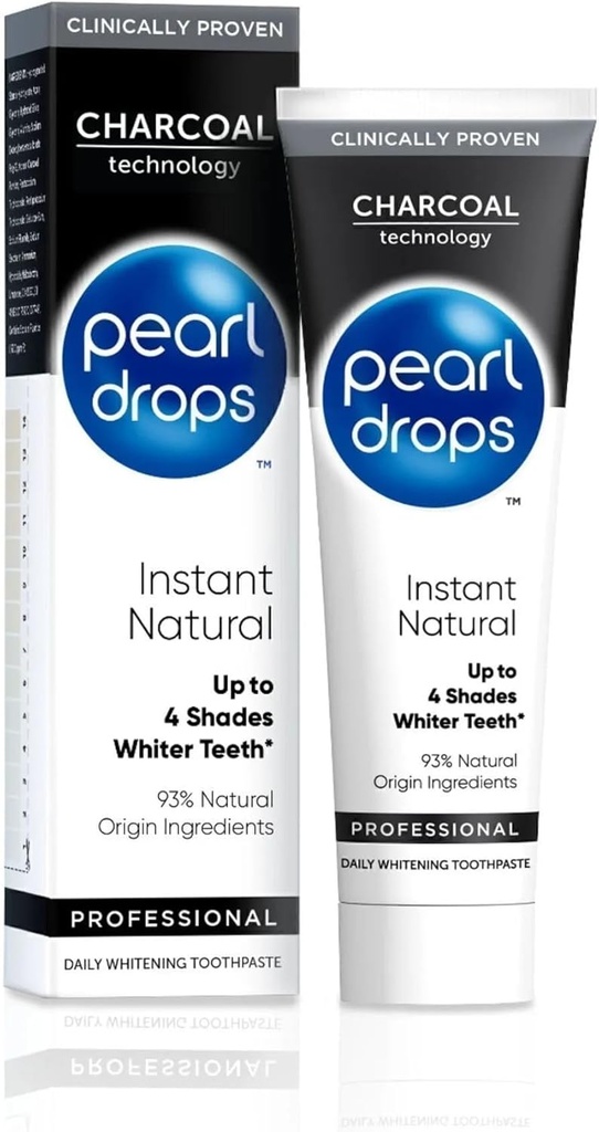 Pearl kapljice Instant naravno bela Aktivirana Charcol 75ml