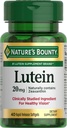 Bounty Lutein tablete narave, Eye Health dopolnila in vitamini, Podpora Vision zdravje, 20 mg, 40 Softgels