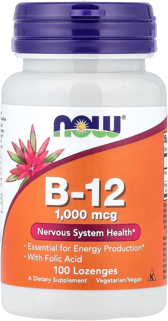 Zdaj živila B-12, 100 Lozenges